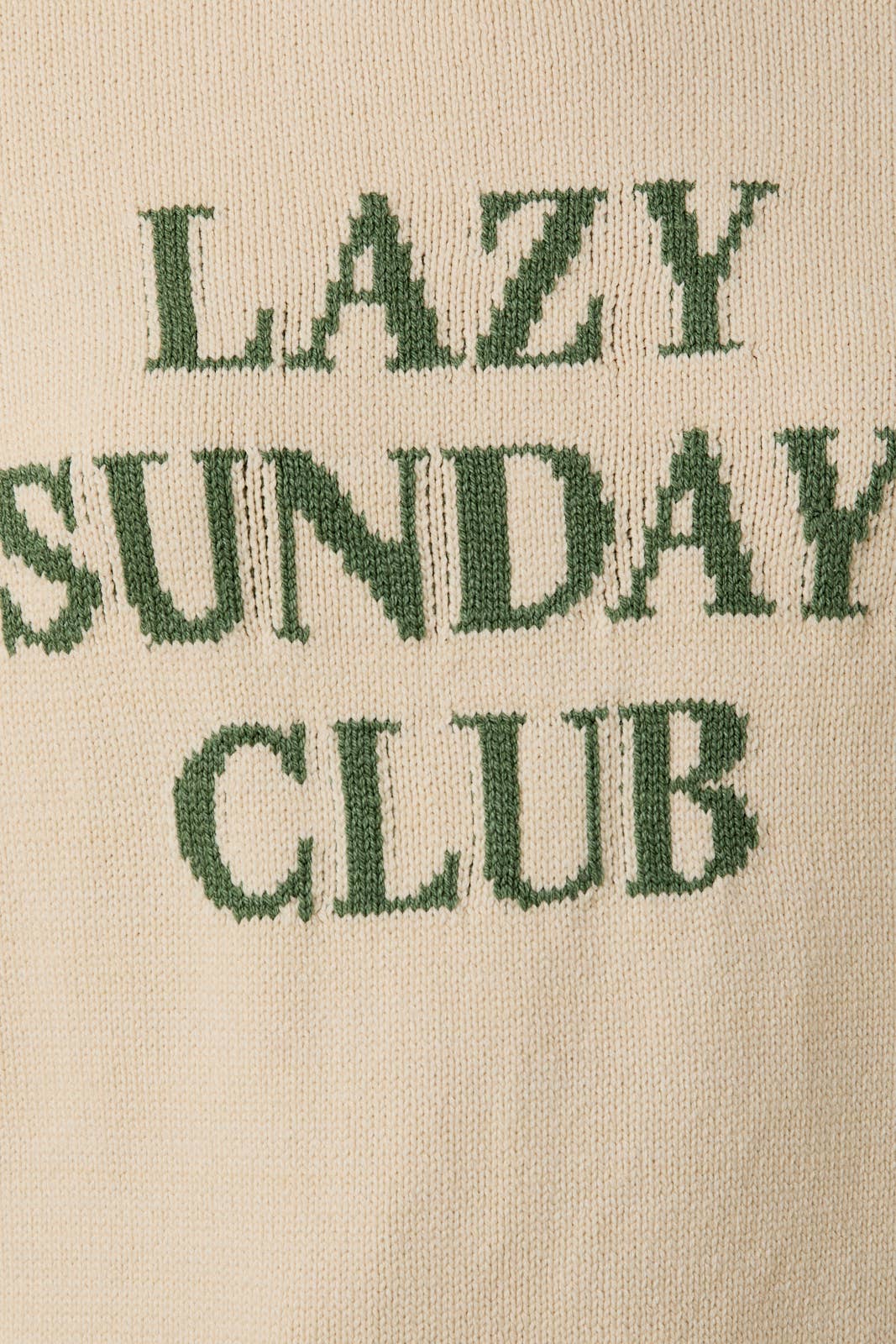 SUNDAY EDITION BY LE LIS ROUND NECK 'LAZY SUNDAY CLUB' SWEATER TOP