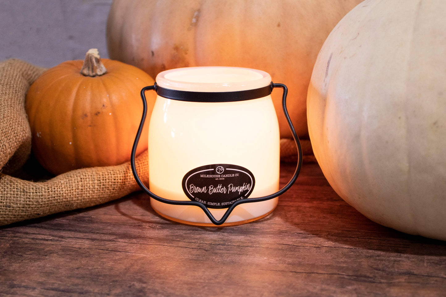 16 oz Butter Jar Fall Candle: Brown Butter Pumpkin