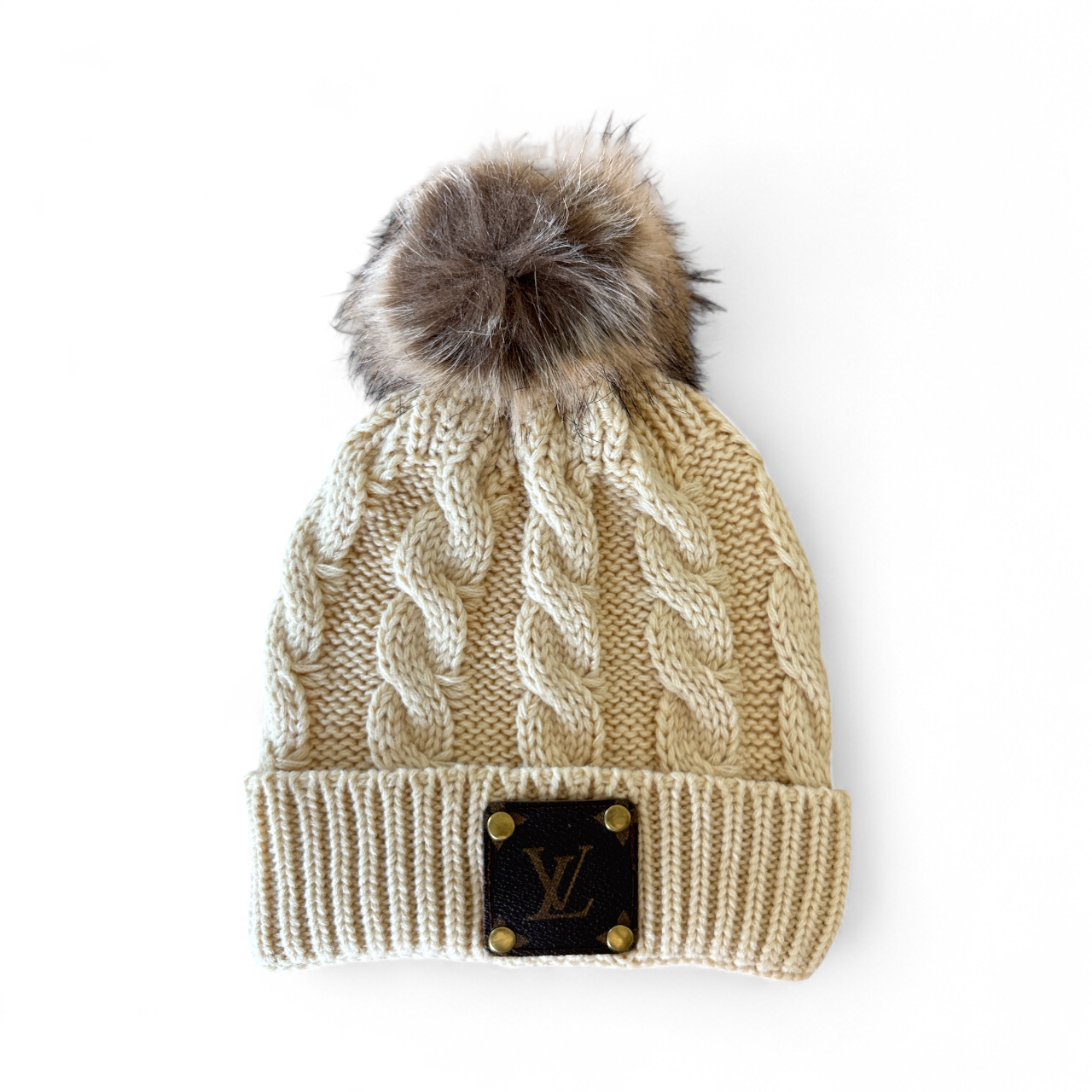 LV Beige Beanie