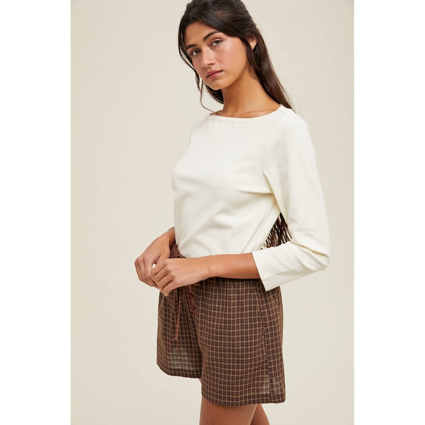 BOAT NECK KNIT TOP