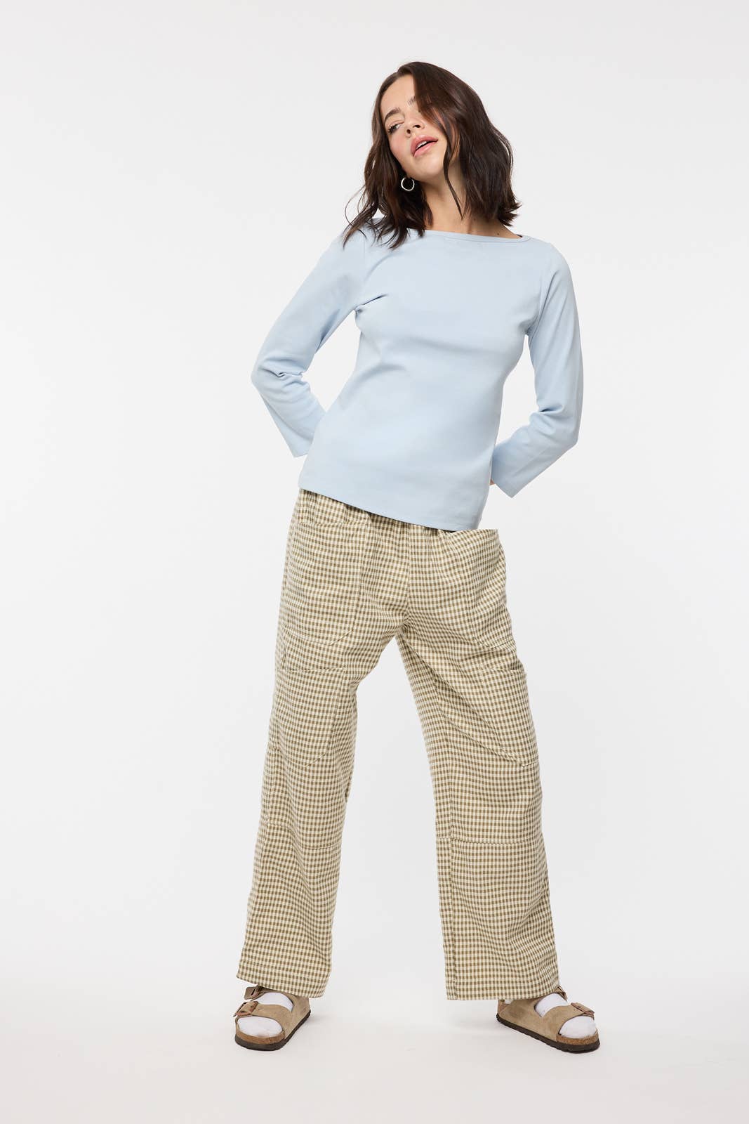 BOAT NECK KNIT TOP