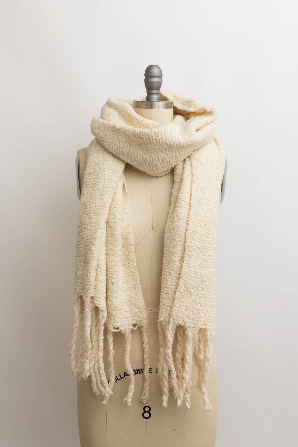 Knit Scarf with Tassels - Classical Bestseller!