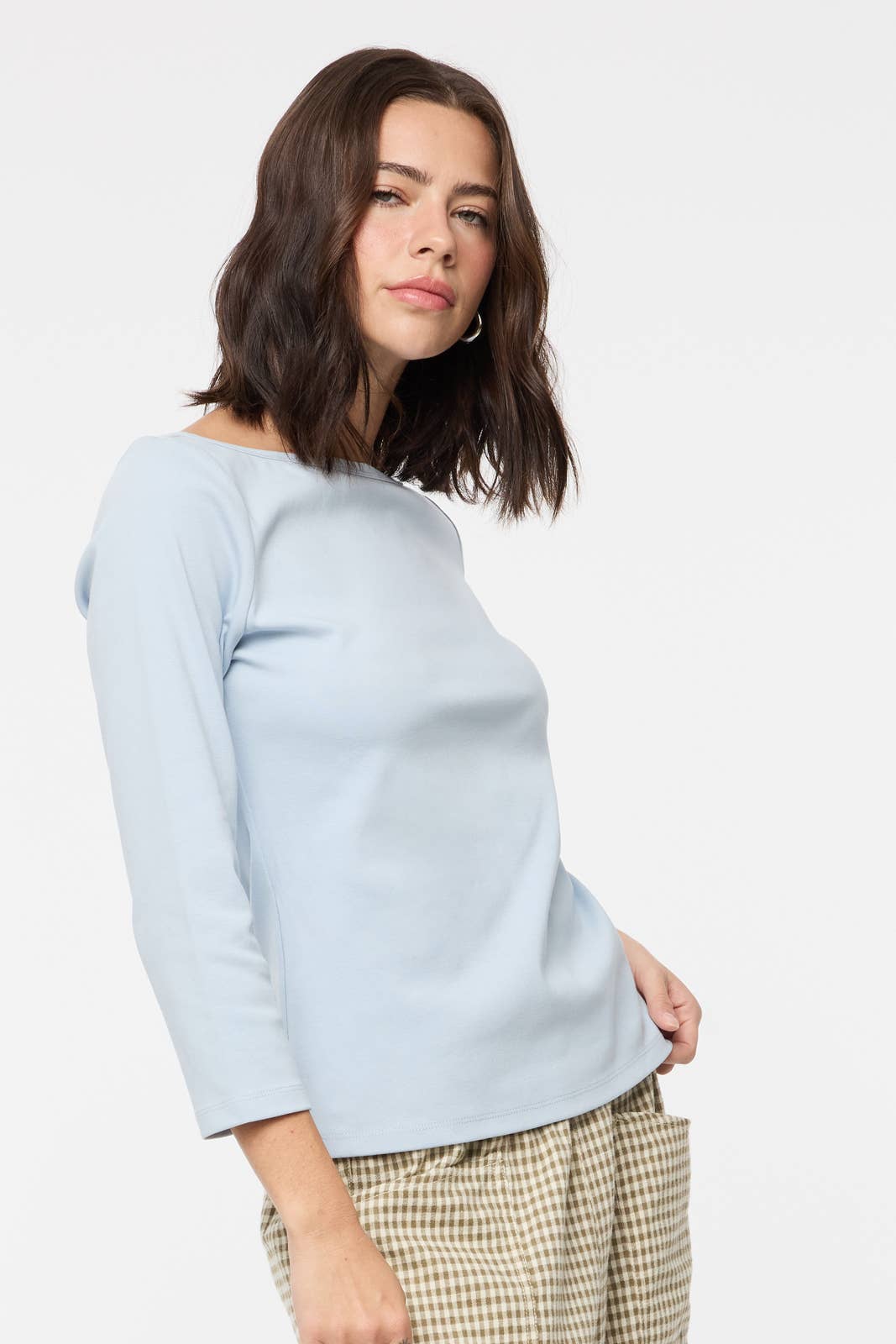 BOAT NECK KNIT TOP