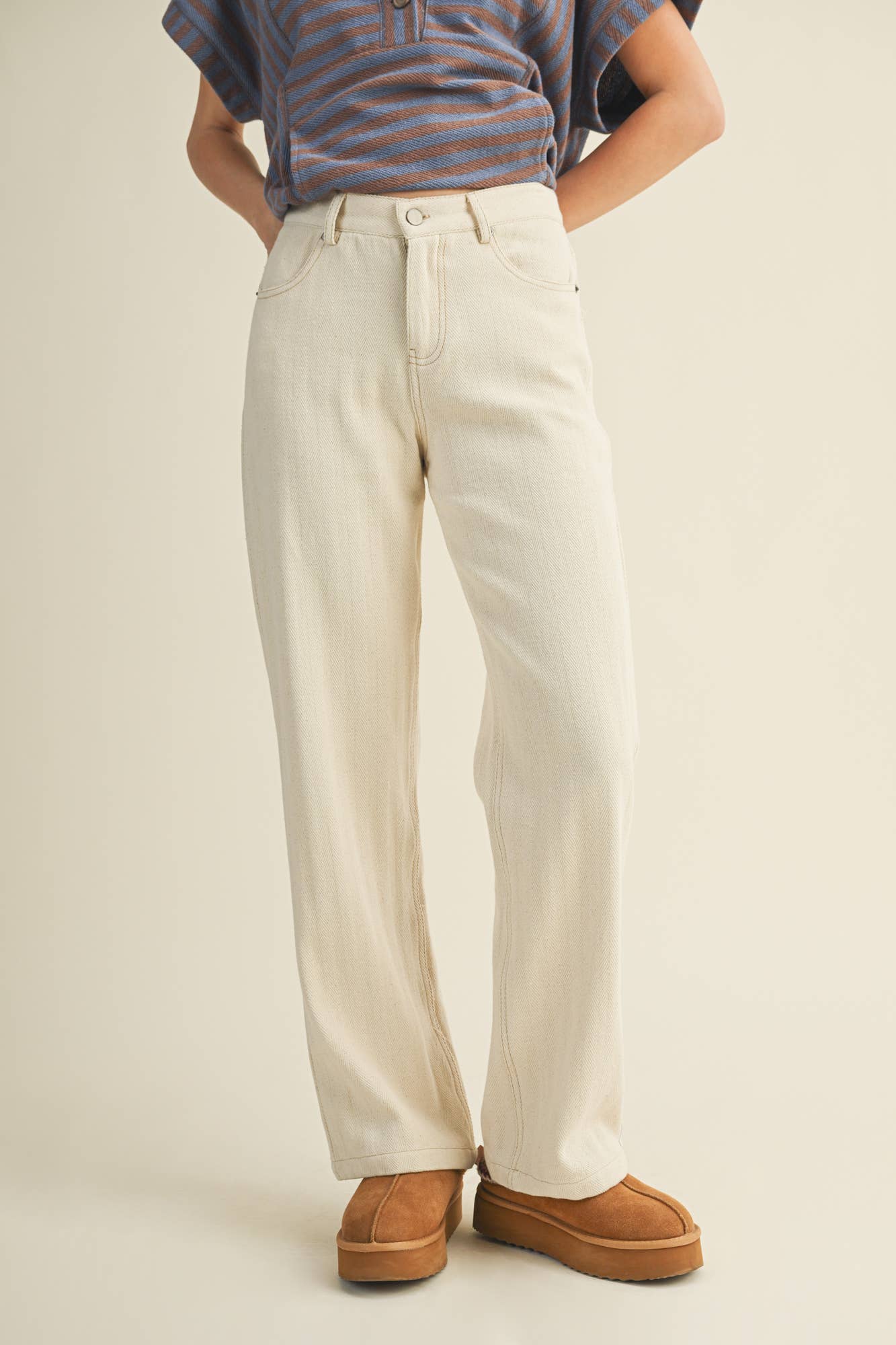 MUSTARD SEED STRAIGHT LEG PANTS