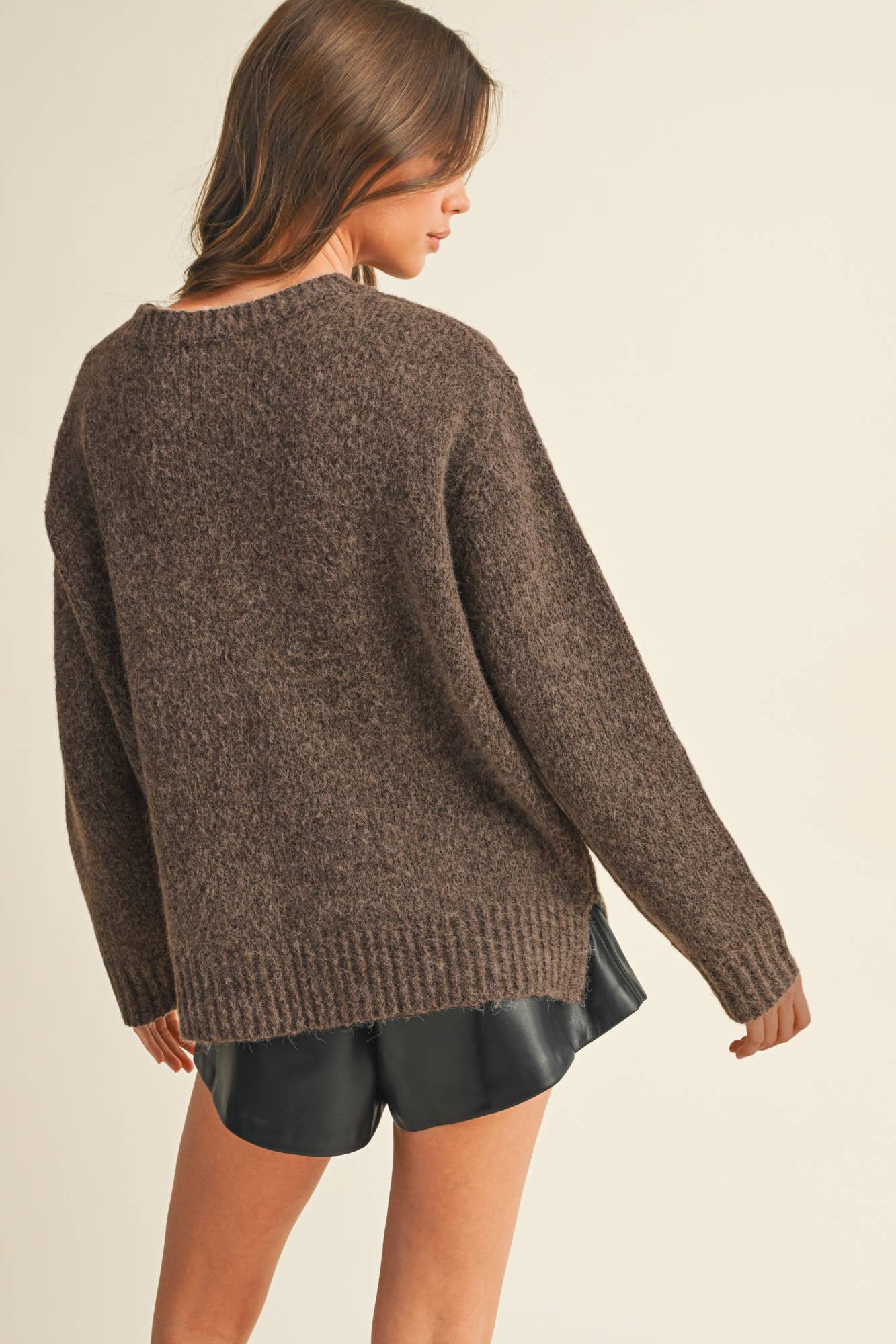 MUSTARD SEED FRONT PATCH POCKET SWEATER TOP