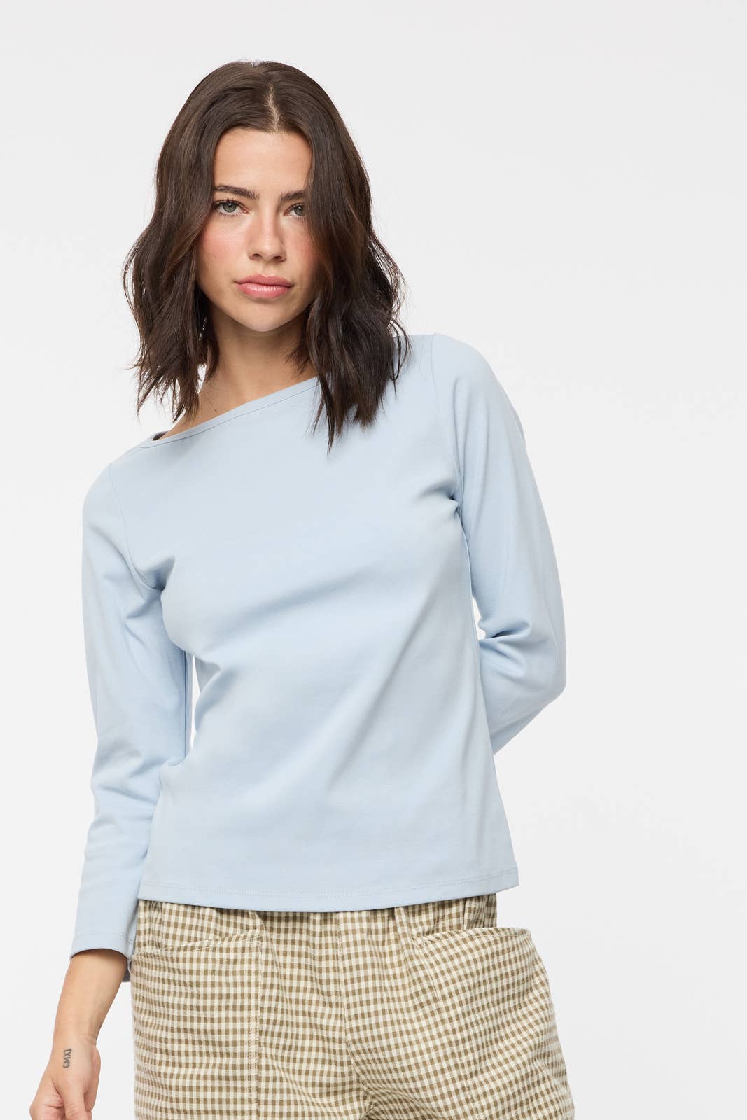BOAT NECK KNIT TOP
