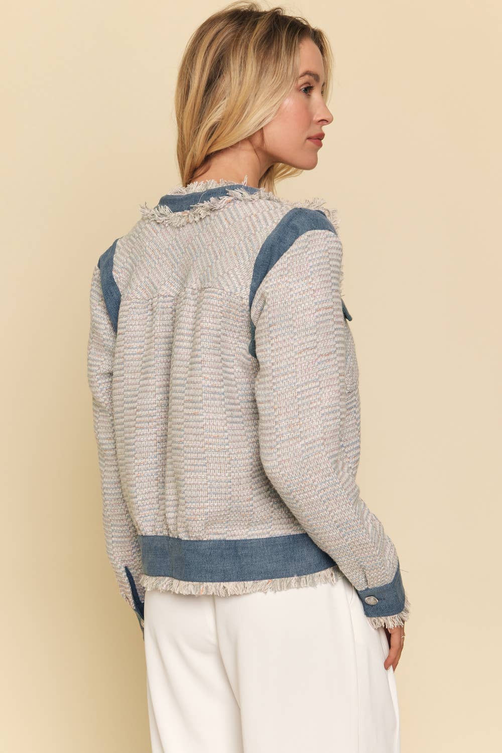 Mystree Denim Tweed Jacket