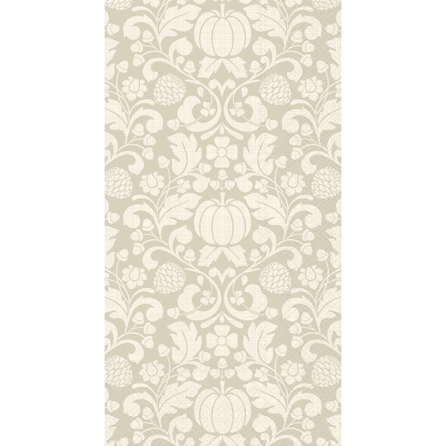 Paper napkins 20ct grey and cream pumpkins