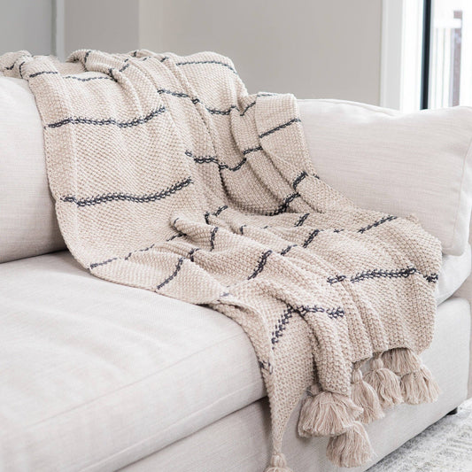 EZ Home Elin 50x60" Recycled Cotton Decorative Throw Blanket