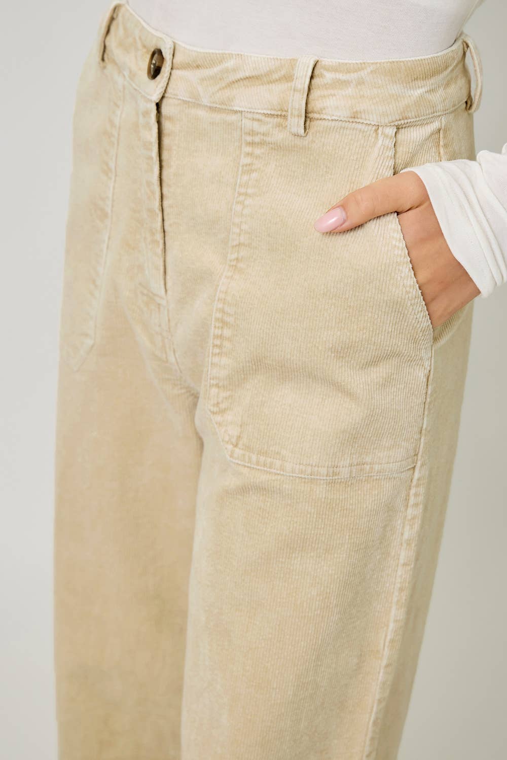 Mystree Washed Corduroy Trousers