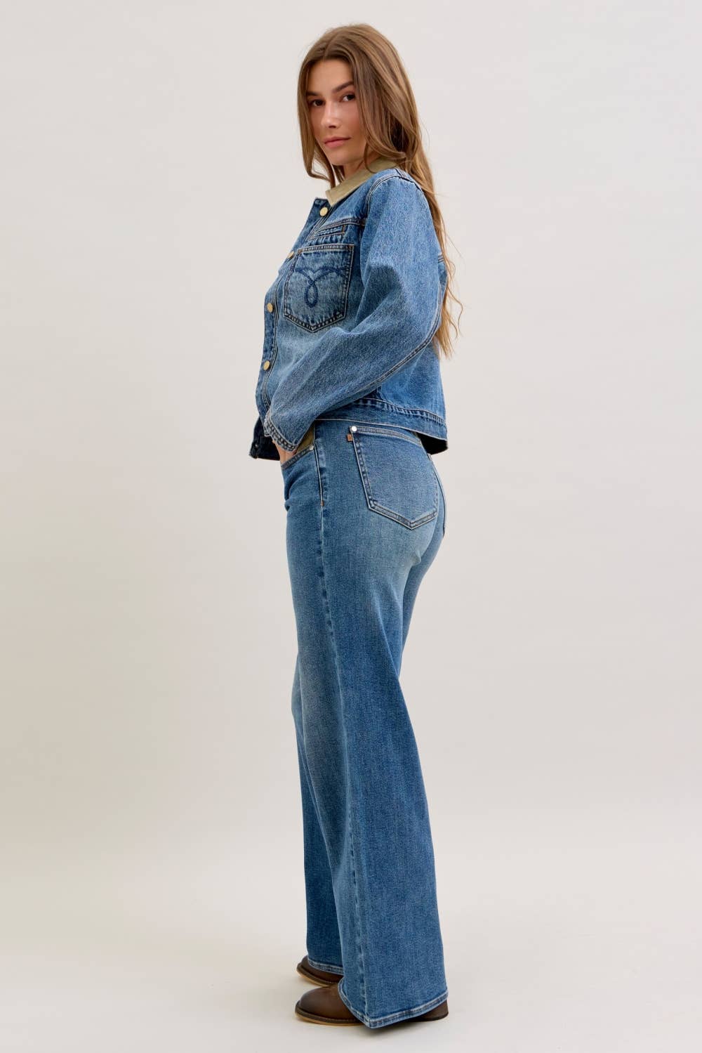 Judy Blue MR Column Straight With Corduroy Waist