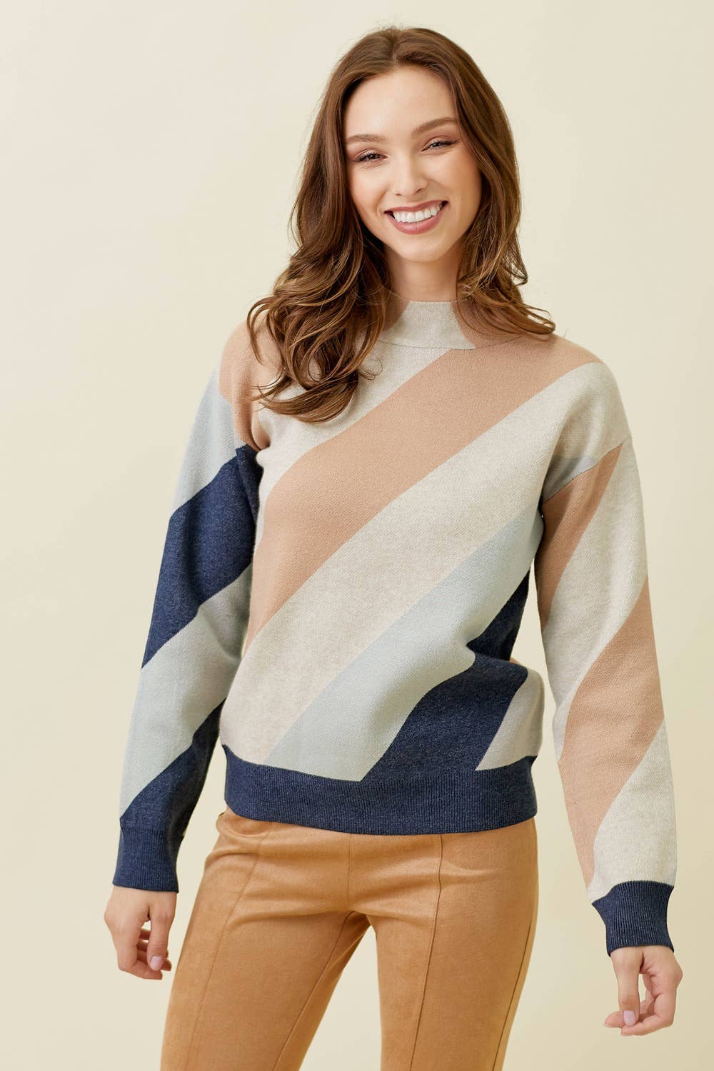 Mystree Washed Stripe Sweater
