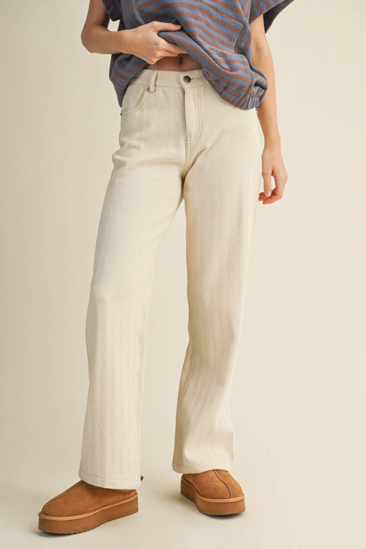 MUSTARD SEED STRAIGHT LEG PANTS