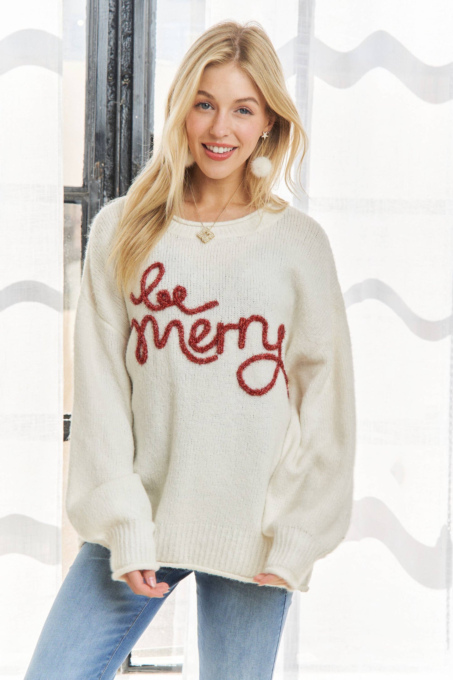 ADORA X-MAS DECOR ACCENT SWEATER