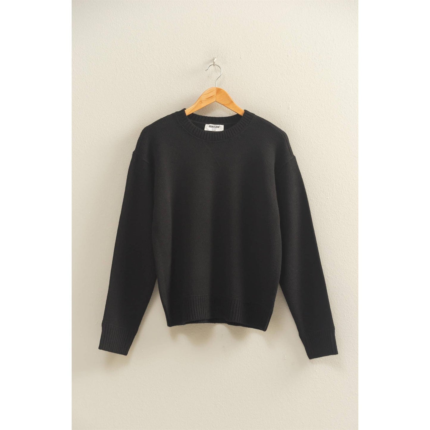 Hyfve Black Crew Neck Sweater