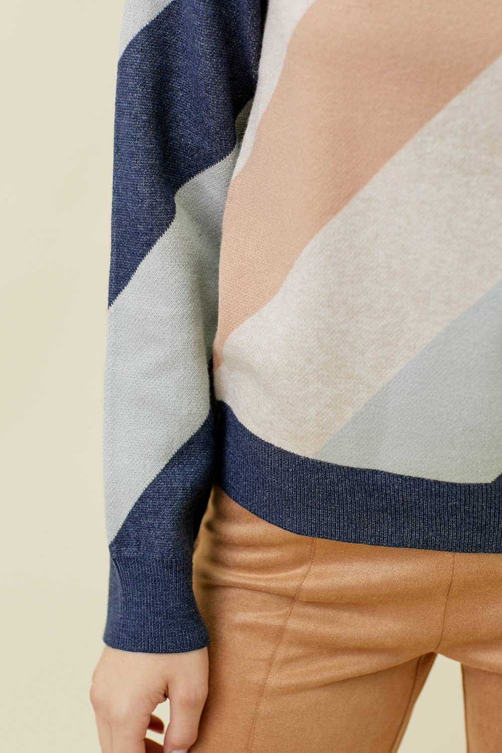 Mystree Washed Stripe Sweater