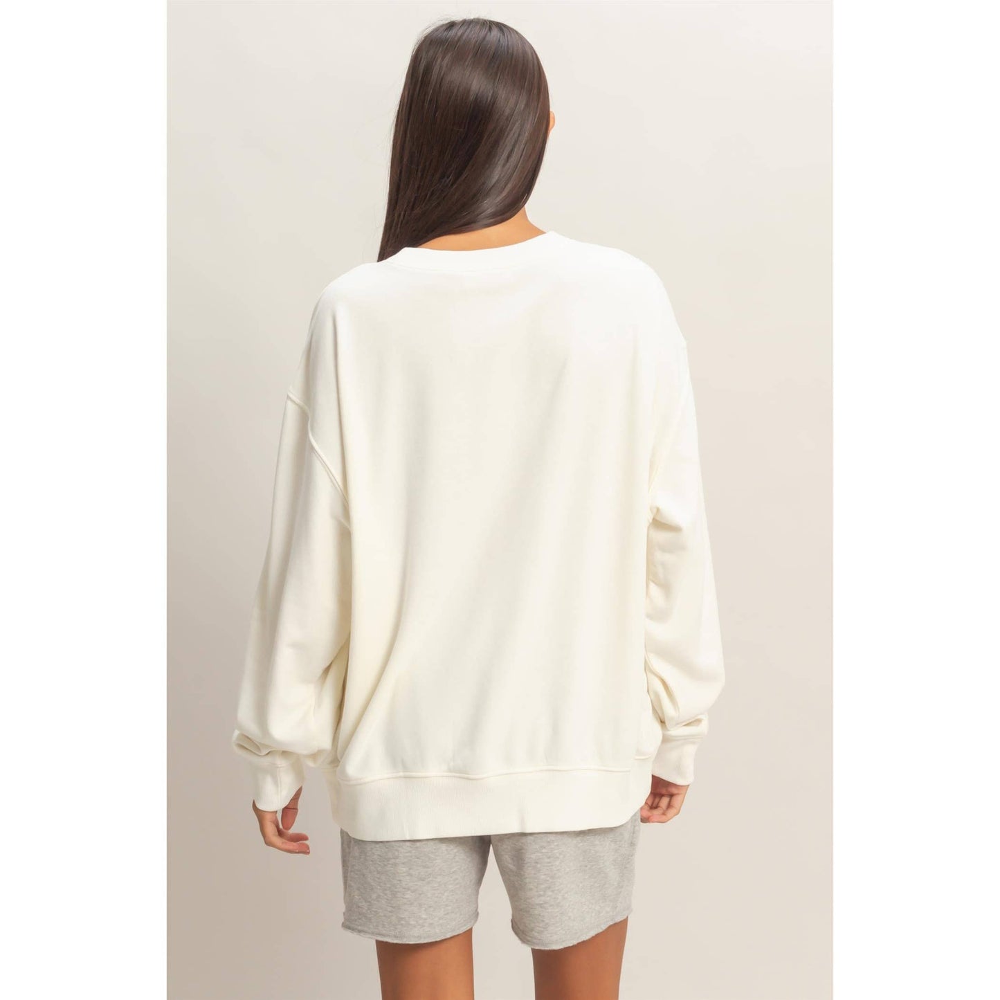 Mineral Washed Crew Neck Sweatshirt