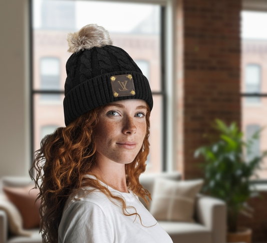 LV Black Beanie