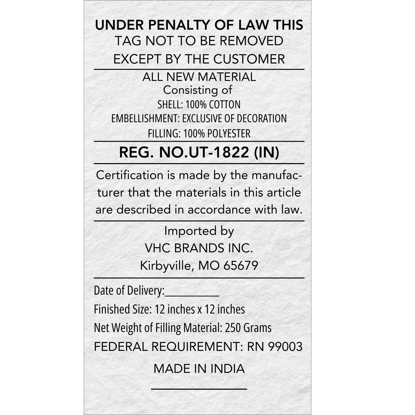 Red Snowflake Stone Washed Fringed Pillow 12x12