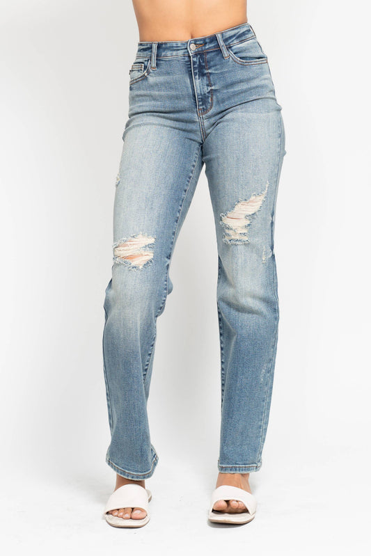 Judy Blue High Waisted Dad Straight Jean