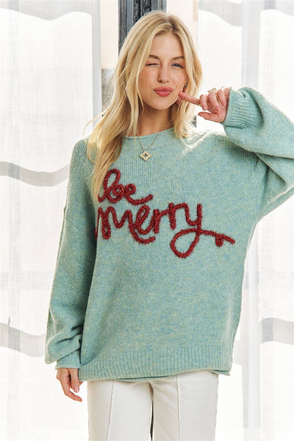 ADORA X-MAS DECOR ACCENT SWEATER