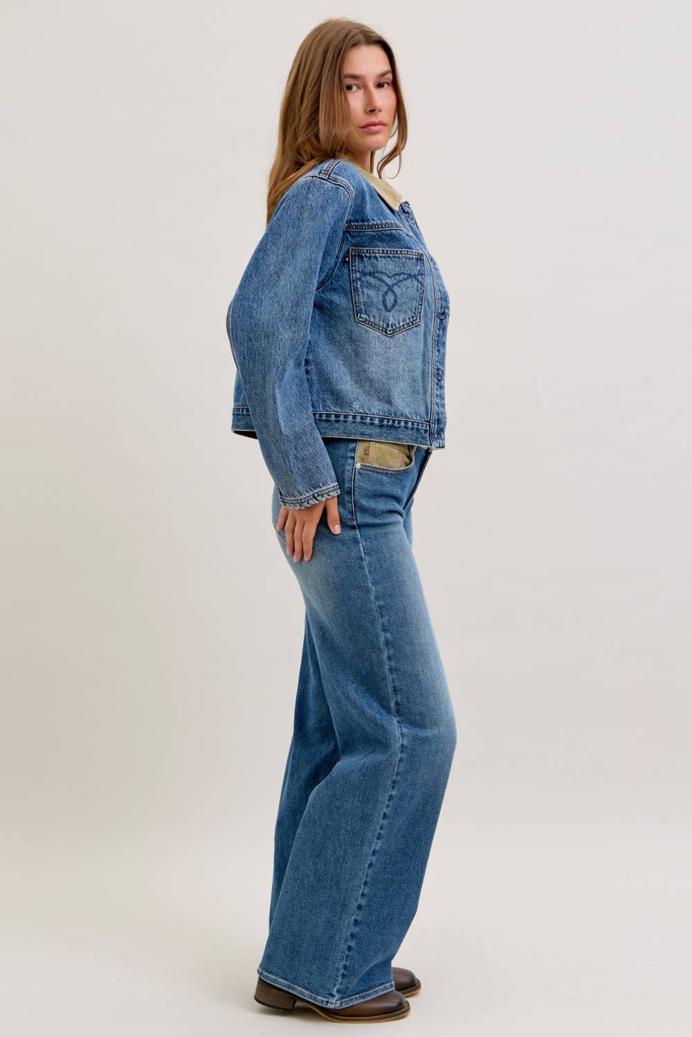 Judy Blue MR Column Straight With Corduroy Waist