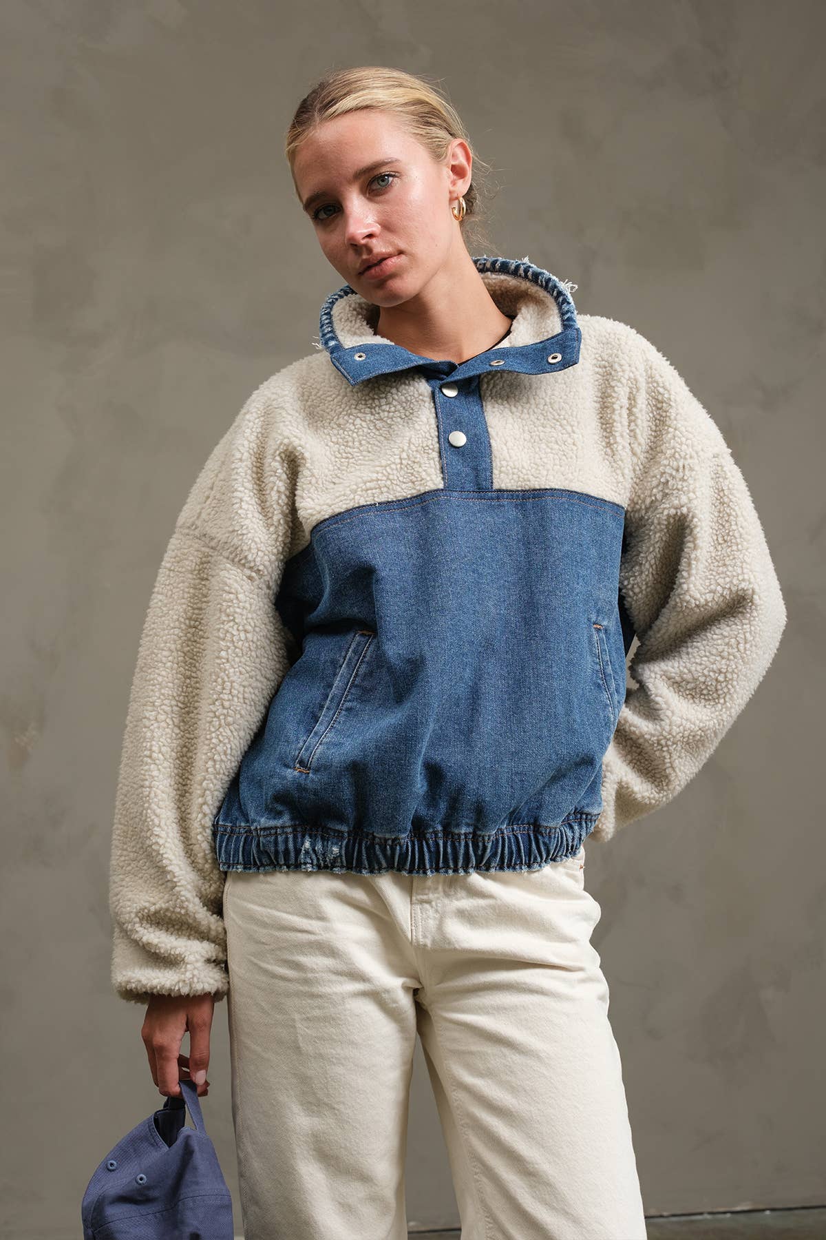 Teddy Denim Snap-Up Jacket By Raisonnel