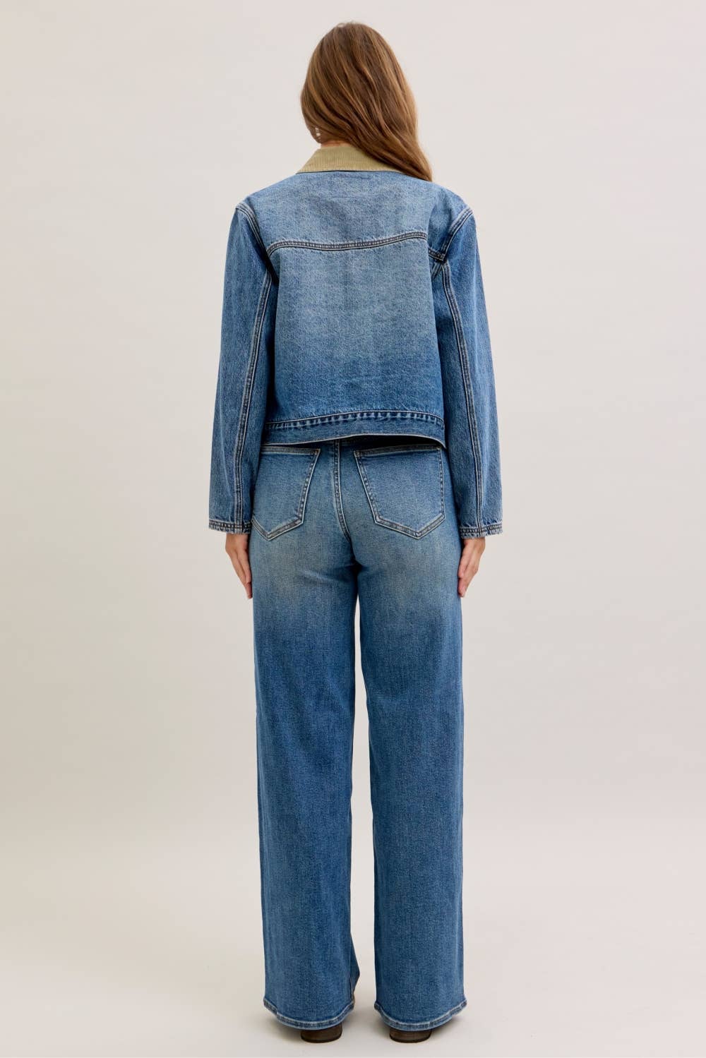 Judy Blue MR Column Straight With Corduroy Waist