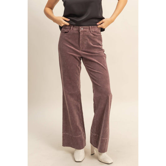 Hyfve Mineral Washed Casual Flare Pants
