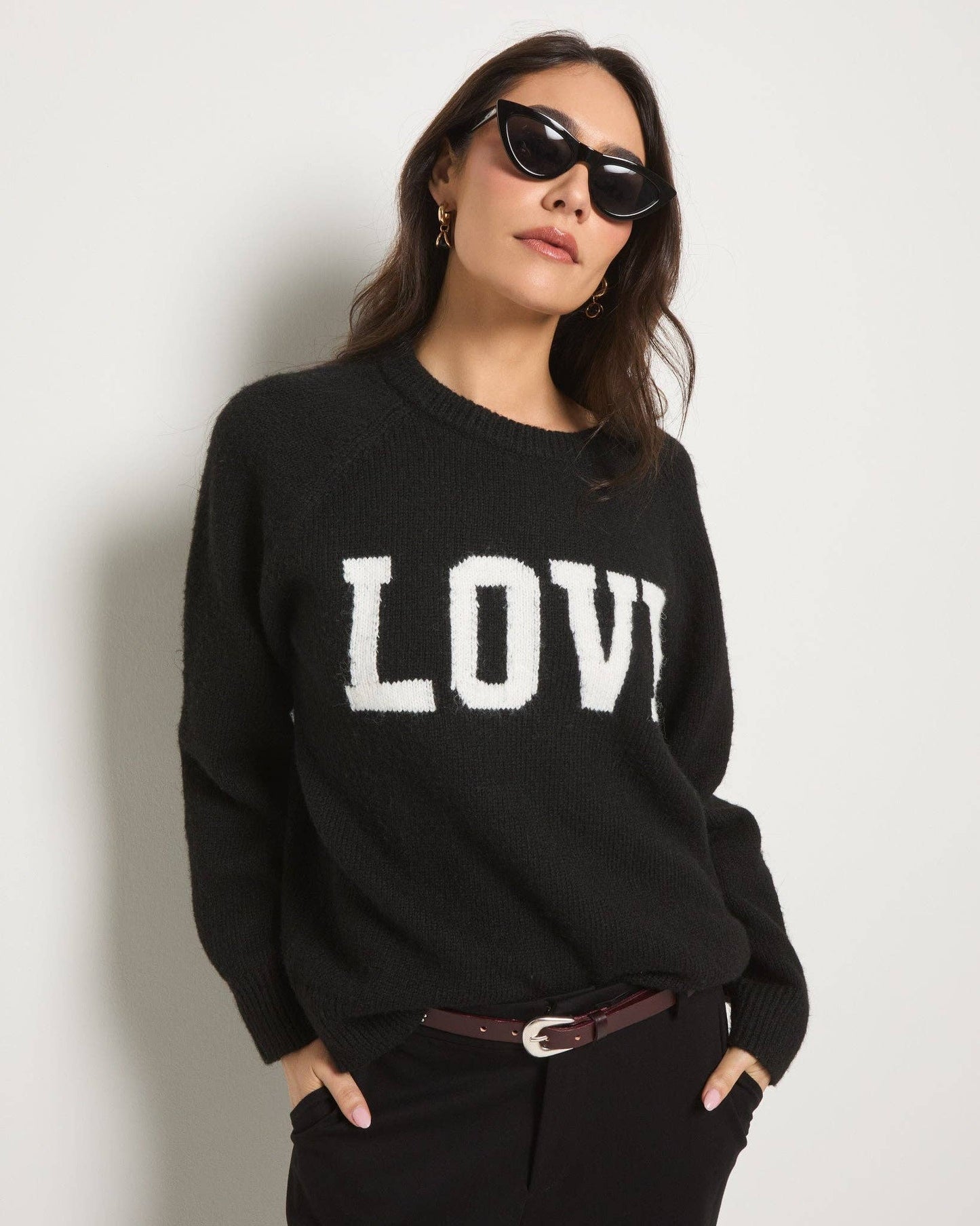 "Love" Graphic Sweater By Seventy Eight And Sunny (SEAS)