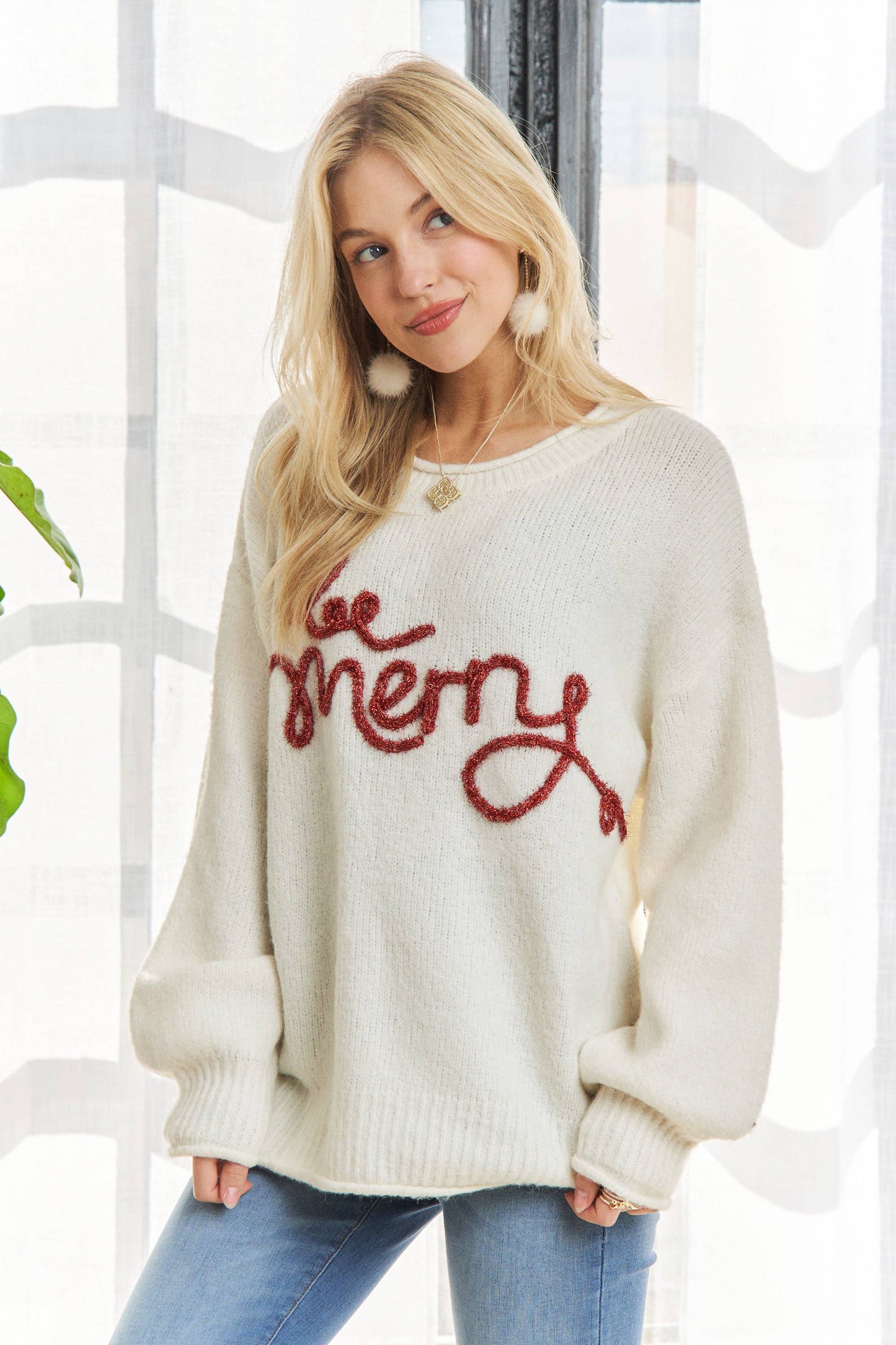 ADORA X-MAS DECOR ACCENT SWEATER
