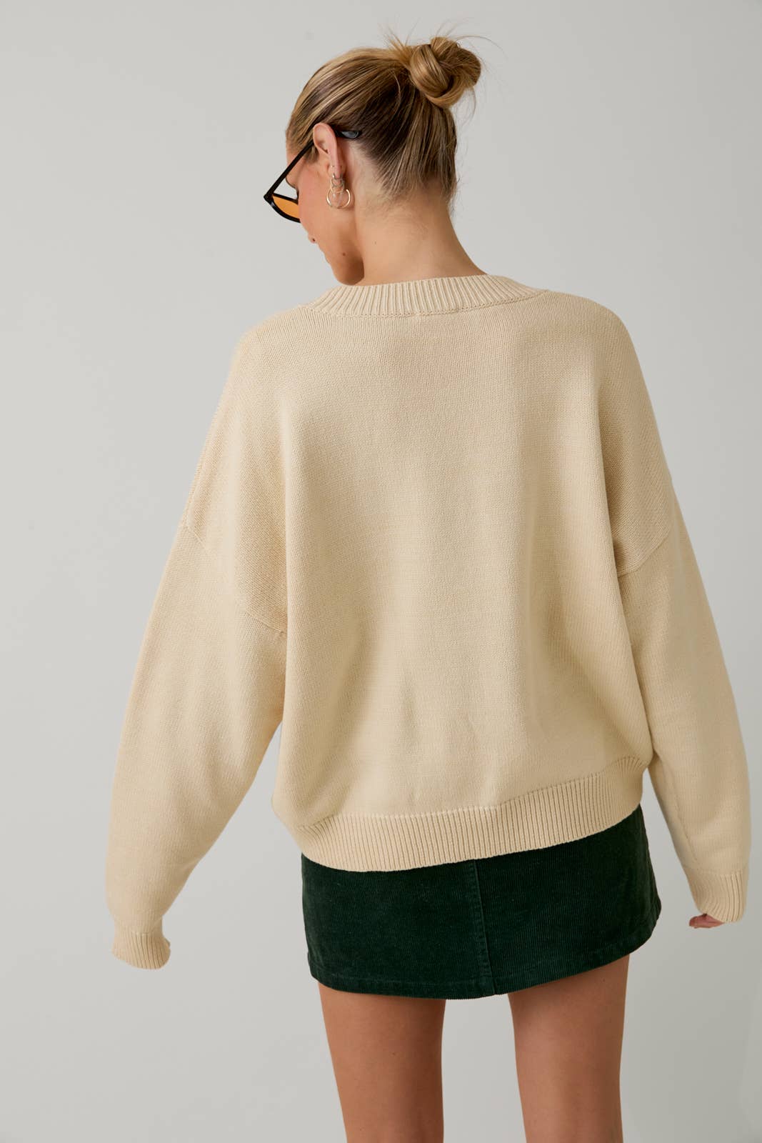 SUNDAY EDITION BY LE LIS ROUND NECK 'LAZY SUNDAY CLUB' SWEATER TOP