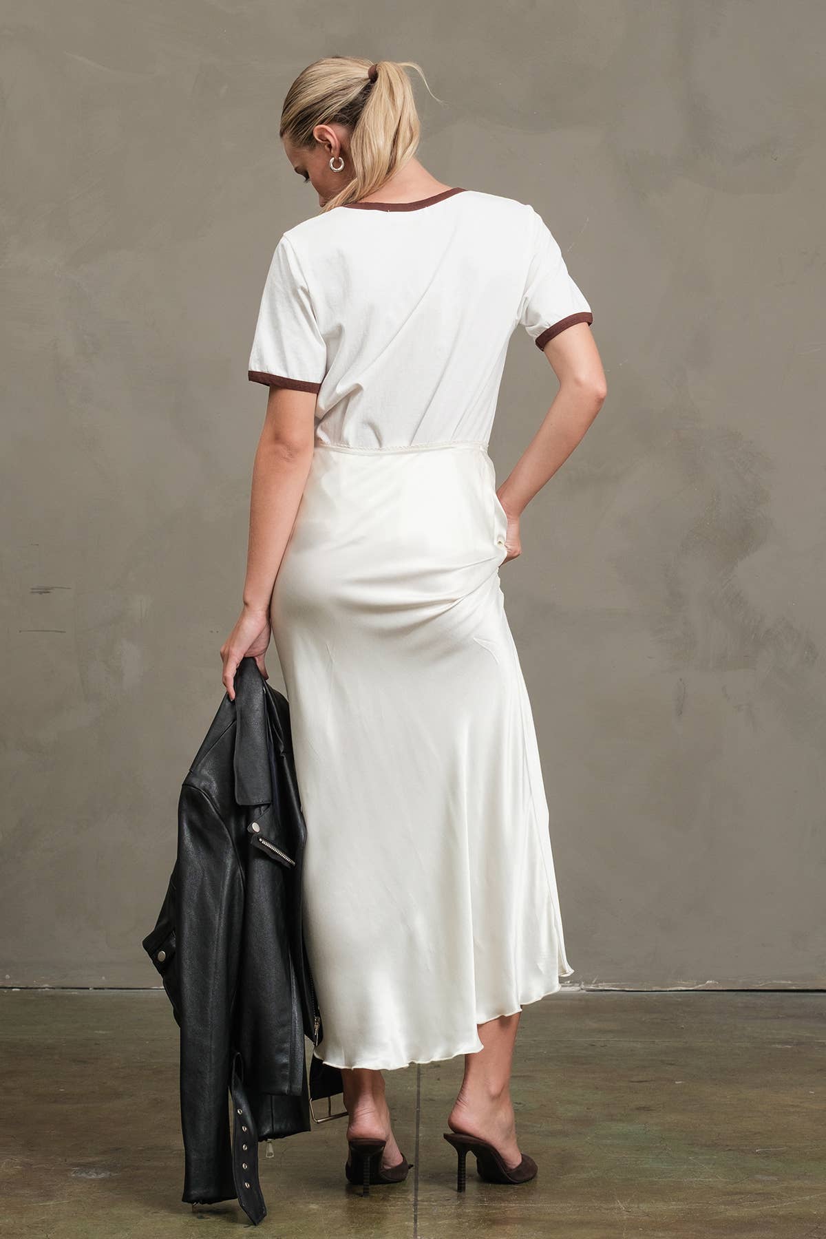 Bonjour Contrast Ringer Tee  By Raisonnel