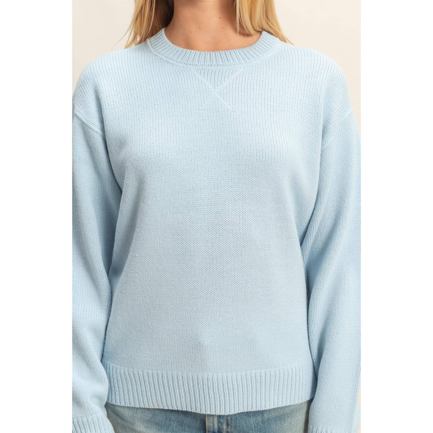 Hyfve Black Crew Neck Sweater