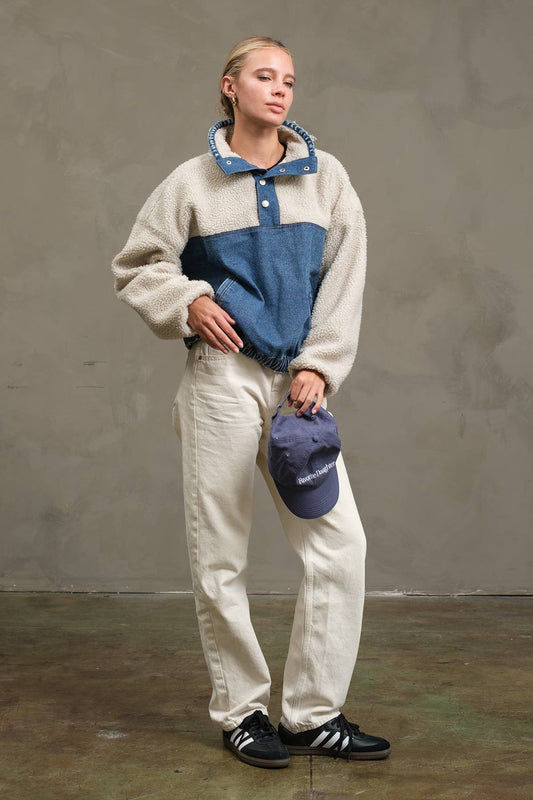 Teddy Denim Snap-Up Jacket By Raisonnel