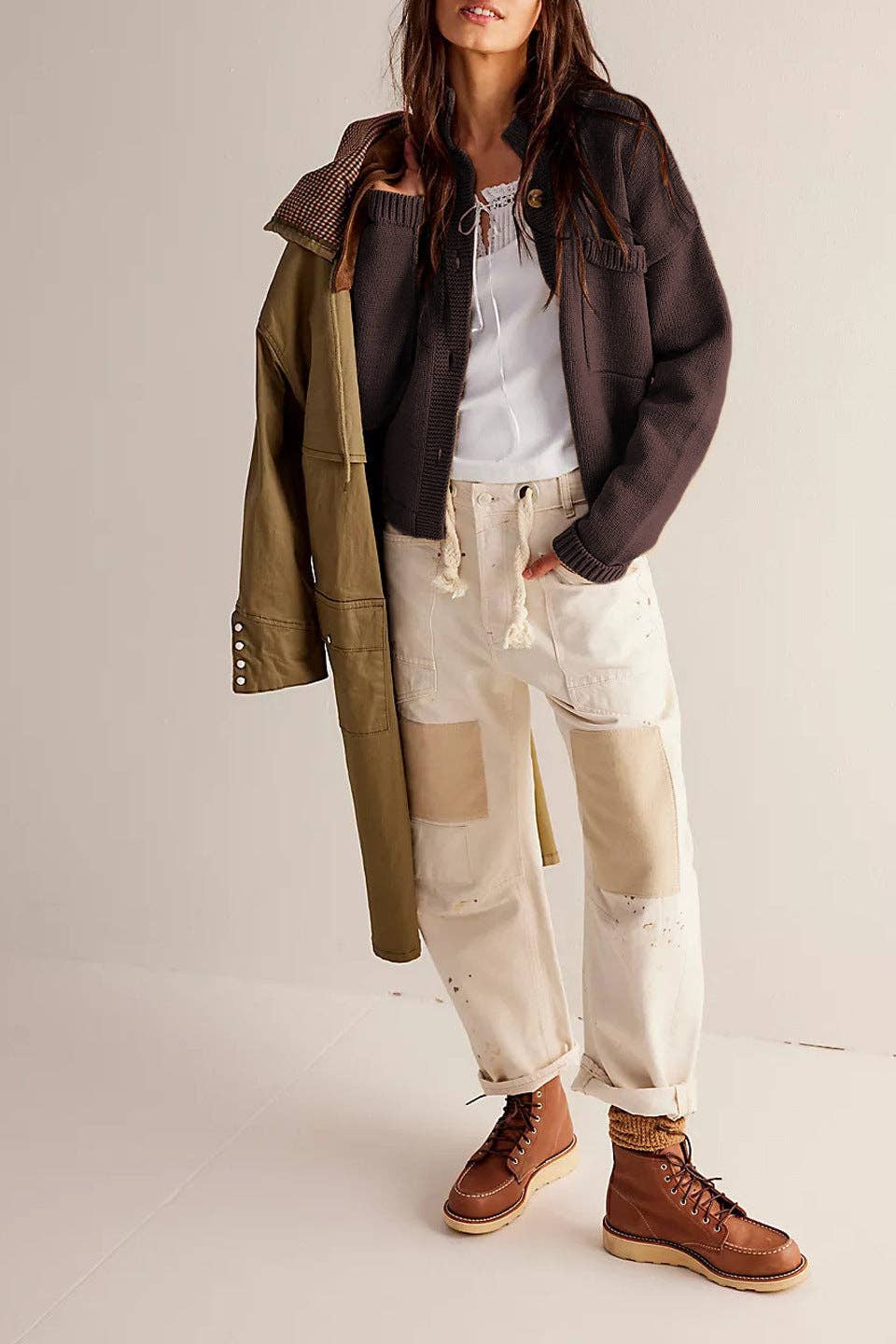 Stand Collar Button Cardigan DPC2626