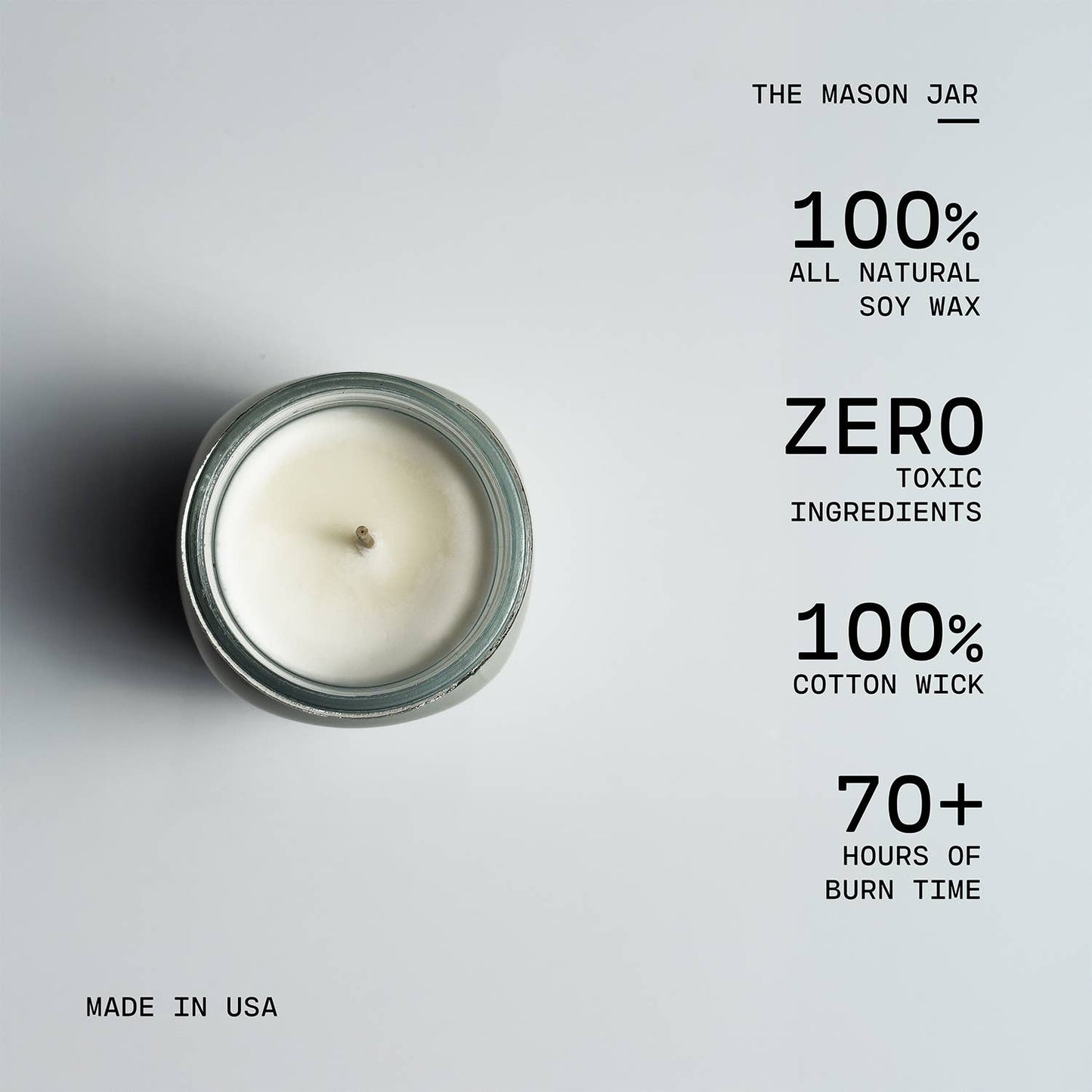 13 oz Mason Jar Candle: Milk & Sugar