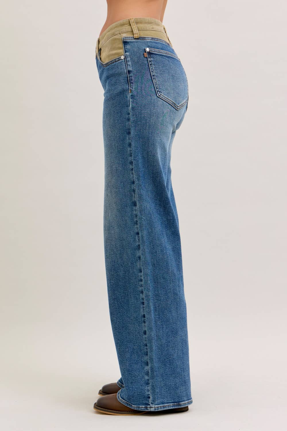 Judy Blue MR Column Straight With Corduroy Waist