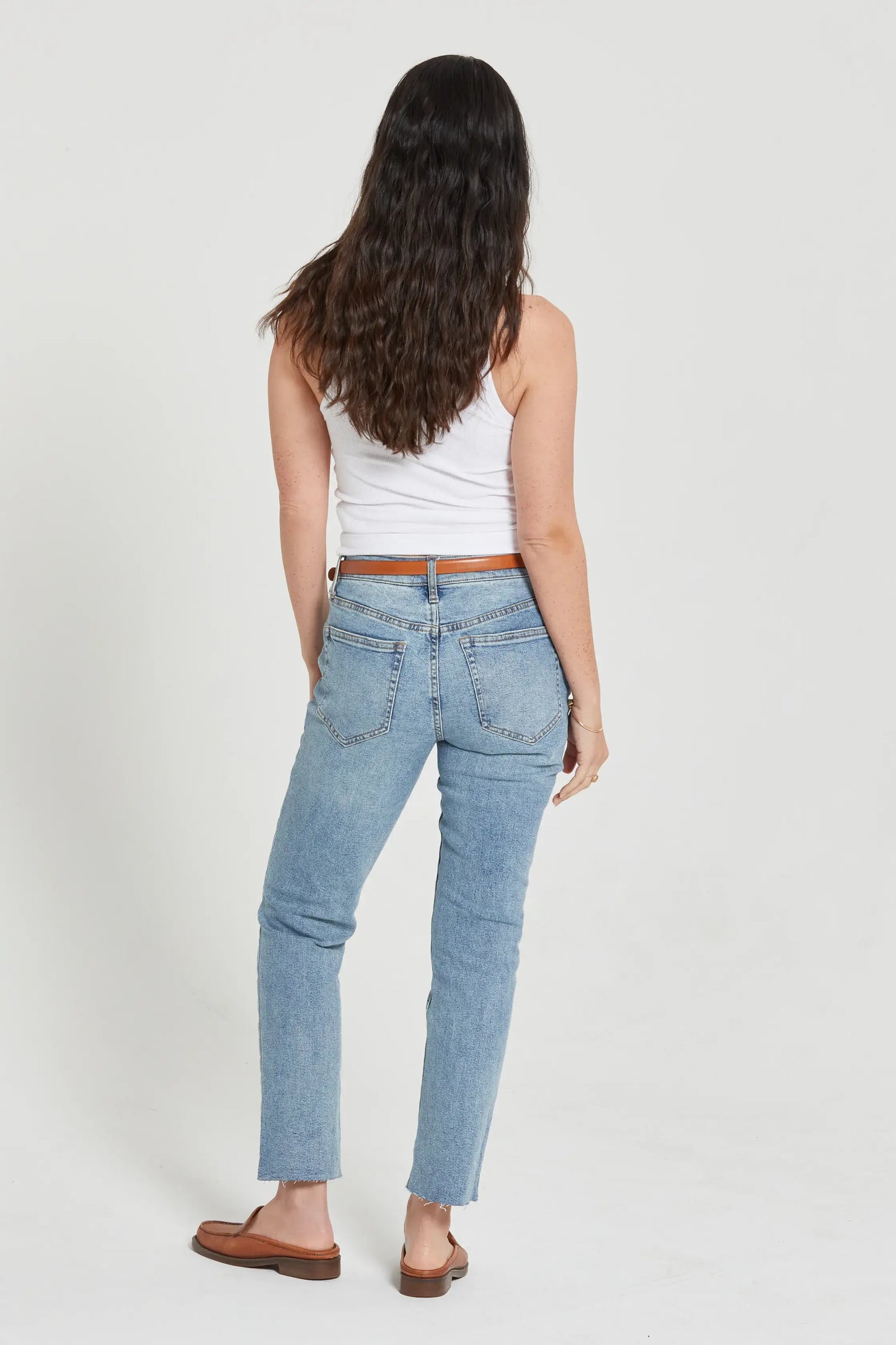 Oliver Logan Crosby Mid Rise Relaxed Taper Jean, Classic Light Vintage