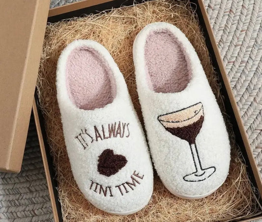 It’s Always Tini Time Slippers