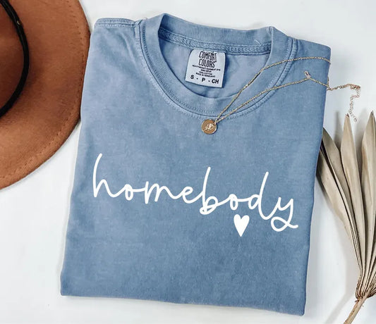 Comfort Colors Homebody Tshirt - Blue Jean