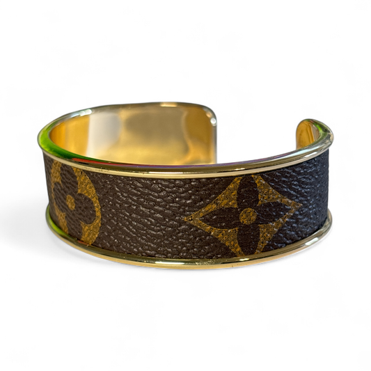 LV Gold Trim Cuff Bracelet