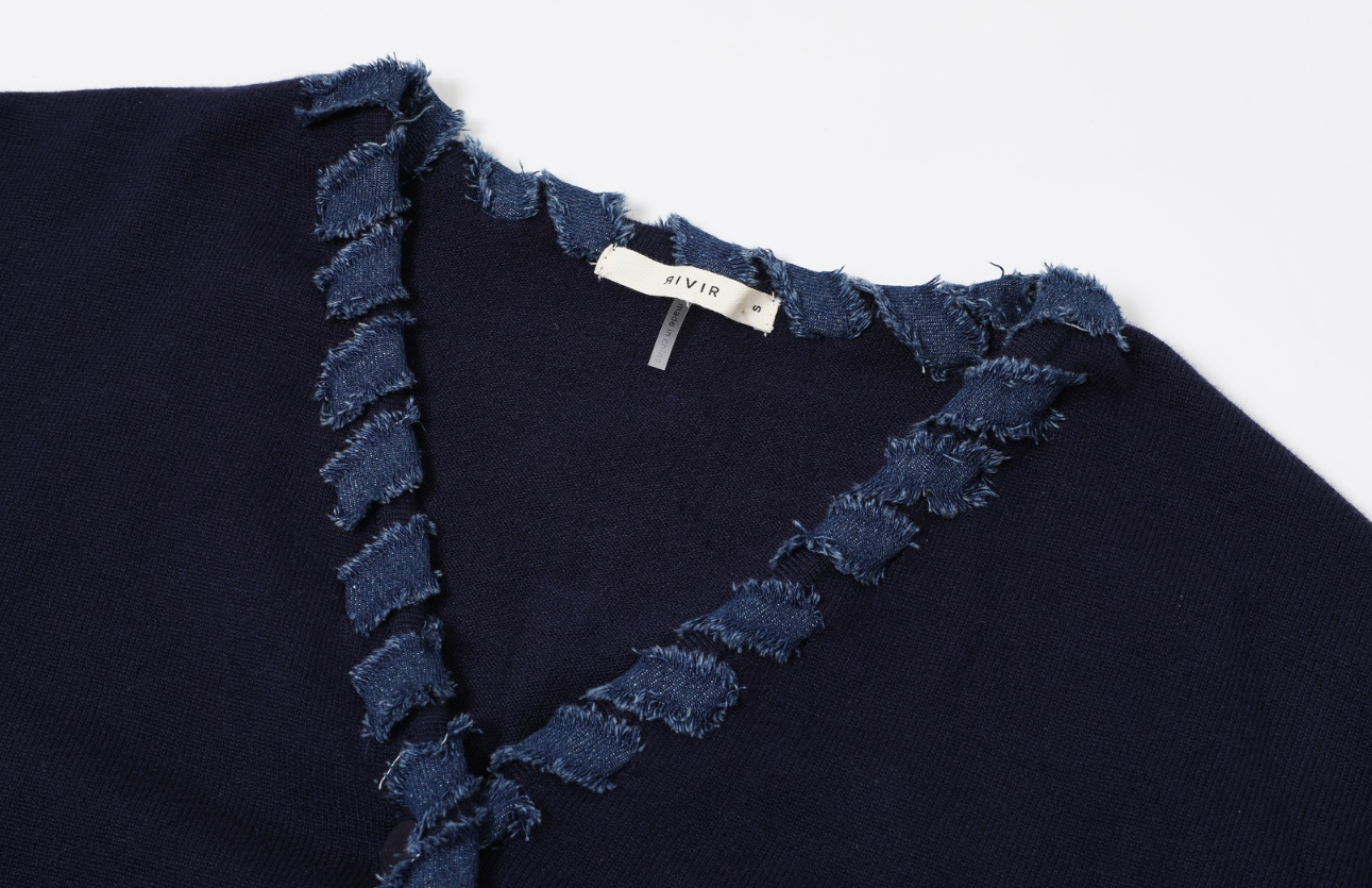 Rivir Softbound Denim Knit Jacket