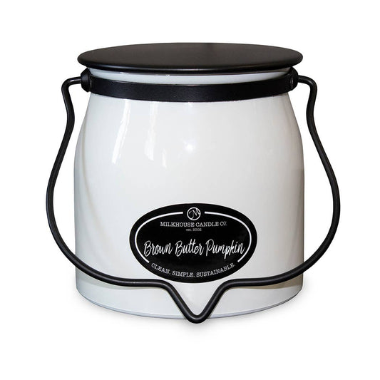 16 oz Butter Jar Fall Candle: Brown Butter Pumpkin