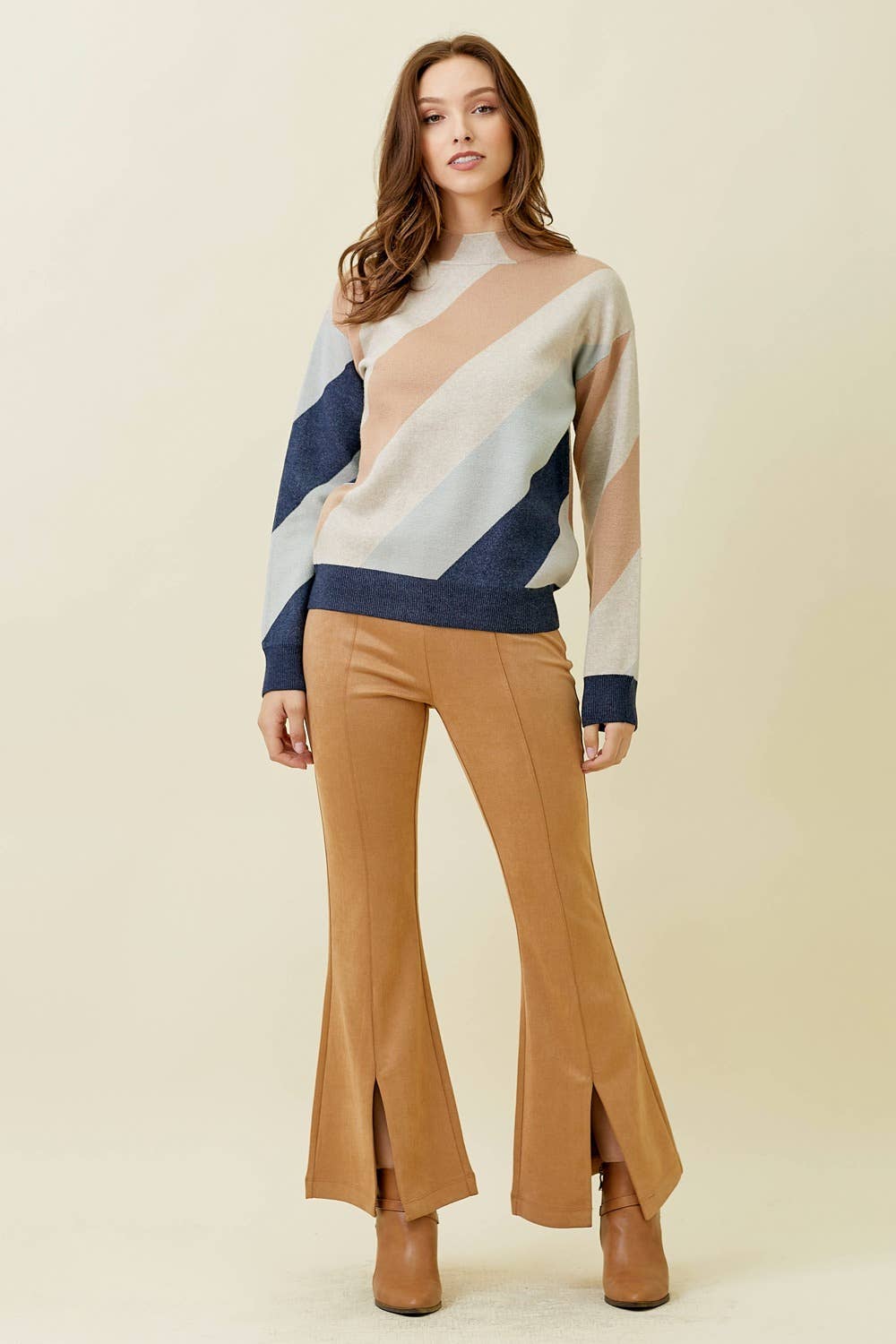 Mystree Washed Stripe Sweater