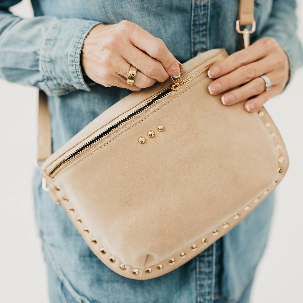 Pretty Simple Sabrina Studded Suede Bum Bag