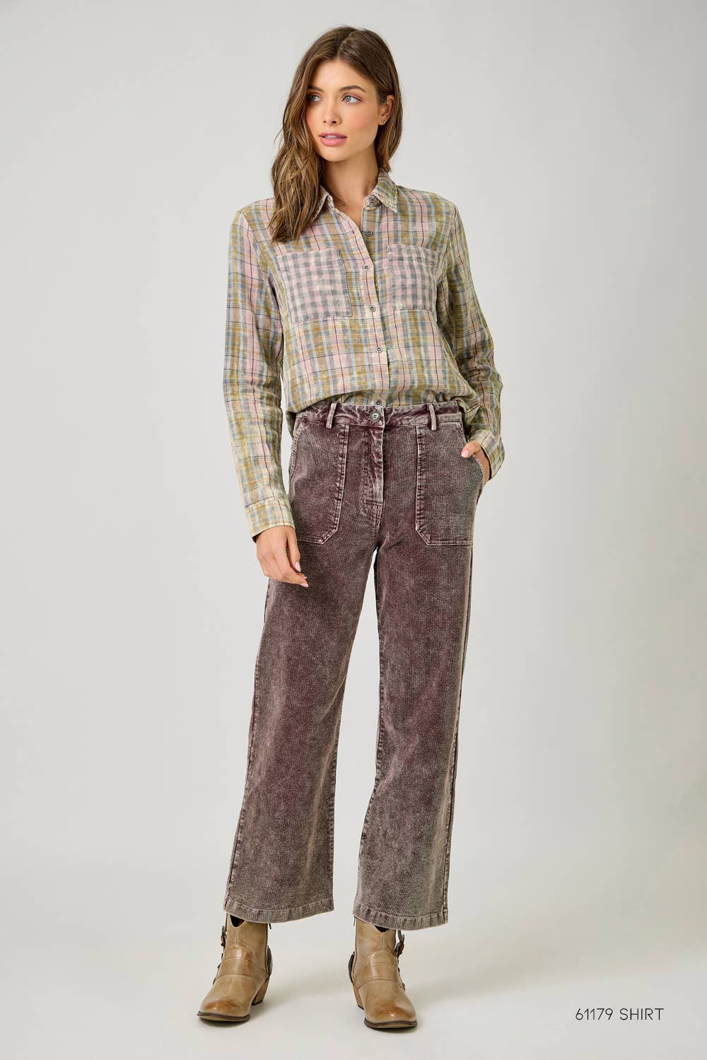 Mystree Washed Corduroy Trousers