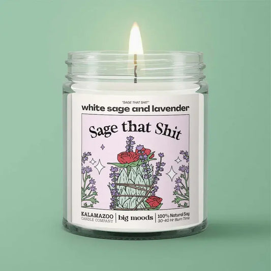 Sage That Shit White Sage & Lavender - Luxury Soy Candle Big Moods