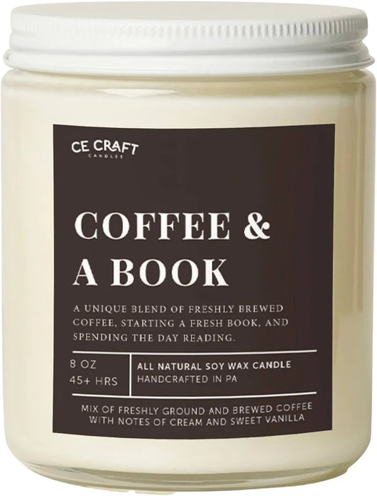 Coffee & A Book Soy Candle 8oz