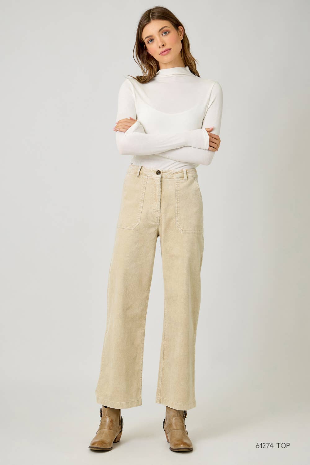 Mystree Washed Corduroy Trousers